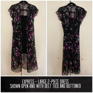 Express 2-piece flower dress